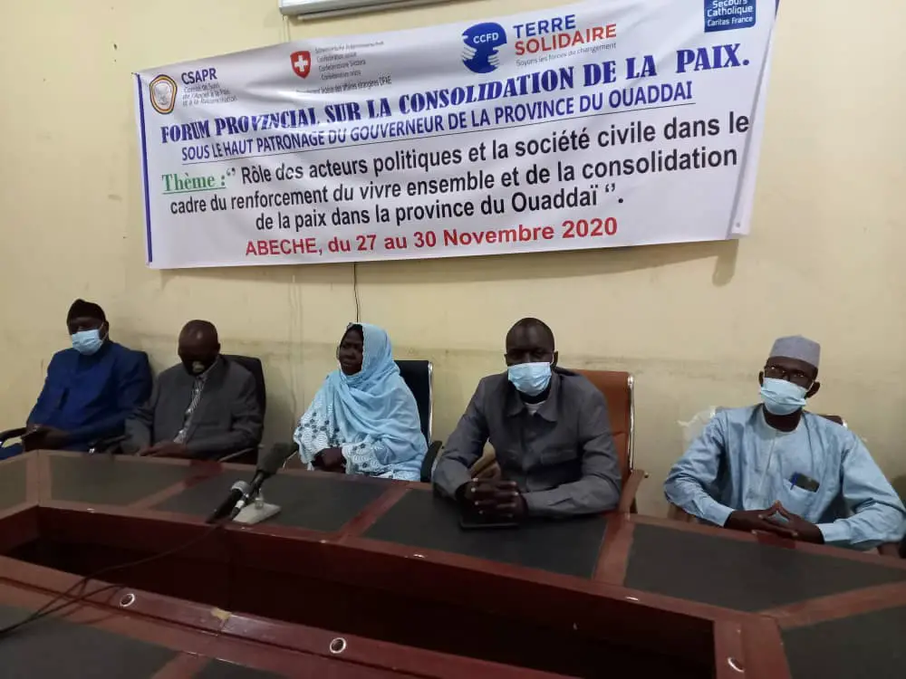 Tchad : un forum provincial pour la consolidation de la paix à Abéché