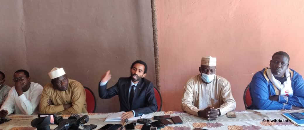 Mahmoud Ali Seid, s'exprimant le 30 novembre 2020 à N'Djamena. © Malick Mahamat/Alwihda Info