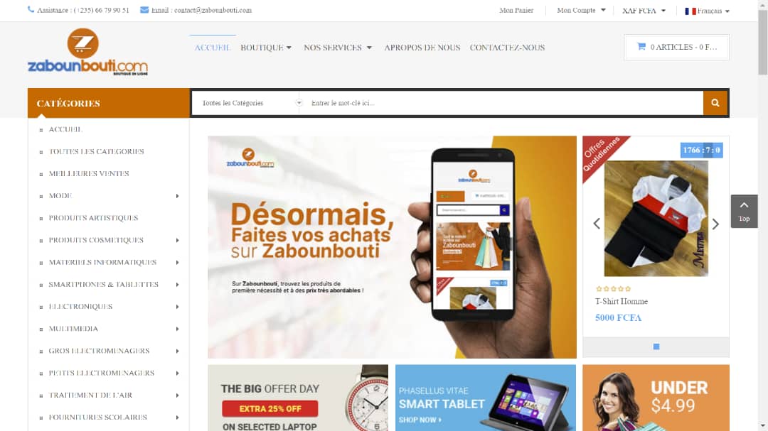 Tchad : Zabounbouti, le nouveau portail d’achat et de vente pour booster le e-commerce Tchad : Zabounbouti, le nouveau portail d’achat et de vente pour booster le e-commerce