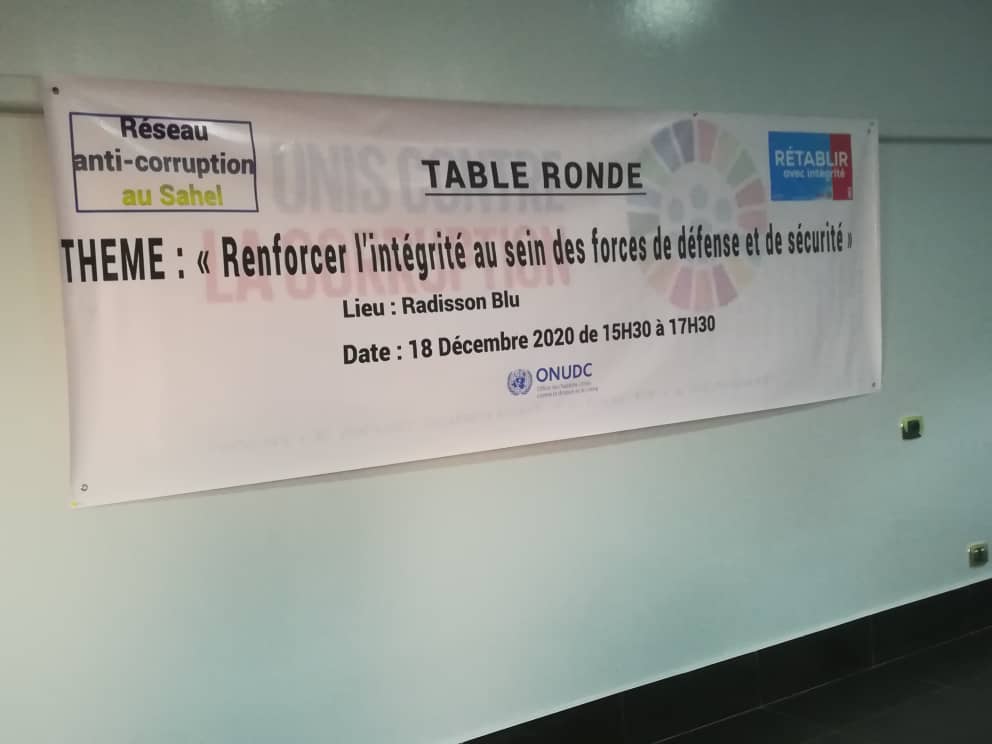 Table-ronde le 18 décembre 2020 à N'Djamena du Réseau anti-corruption au Sahel. © Ali Moussa/Alwihda Info
