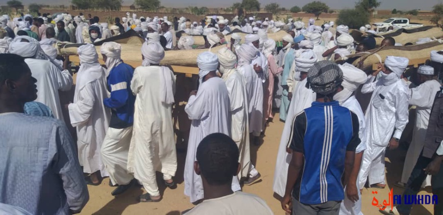 Enterrement des victimes d'affrontements intercommunautaires le 11 décembre 2020 à Abéché. ©️