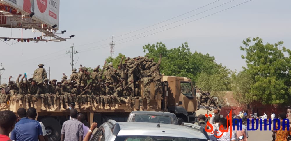 Tchad : des soldats acclamés à N'Djamena, à leur retour de formation