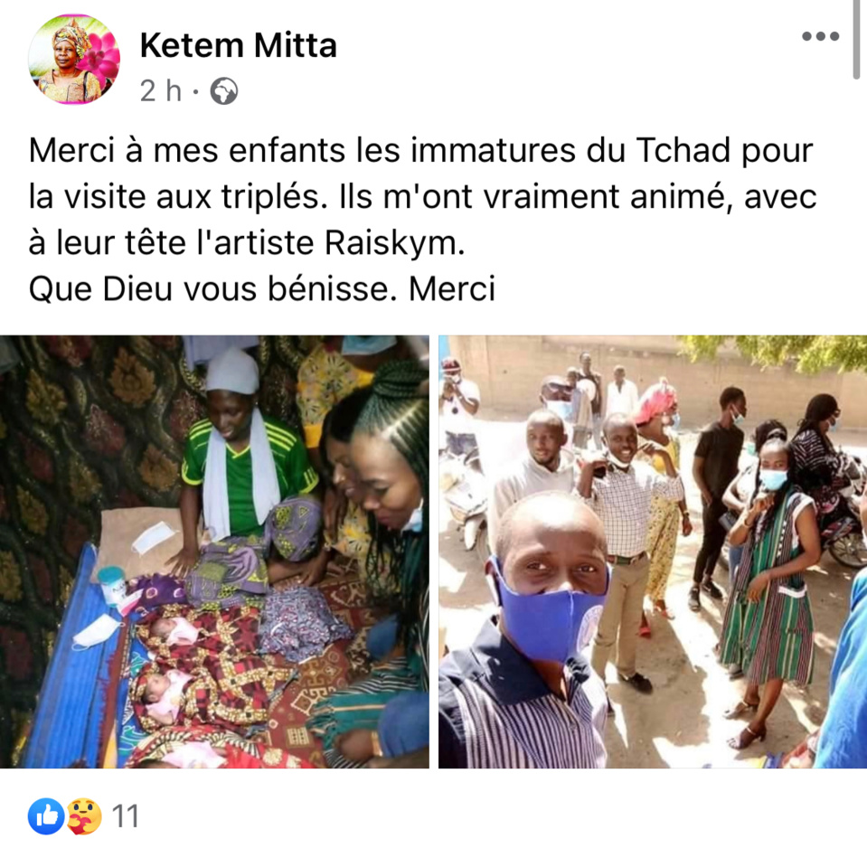Tchad : une mère accouche de triplés à N’Djamena, les bonnes volontés se mobilisent