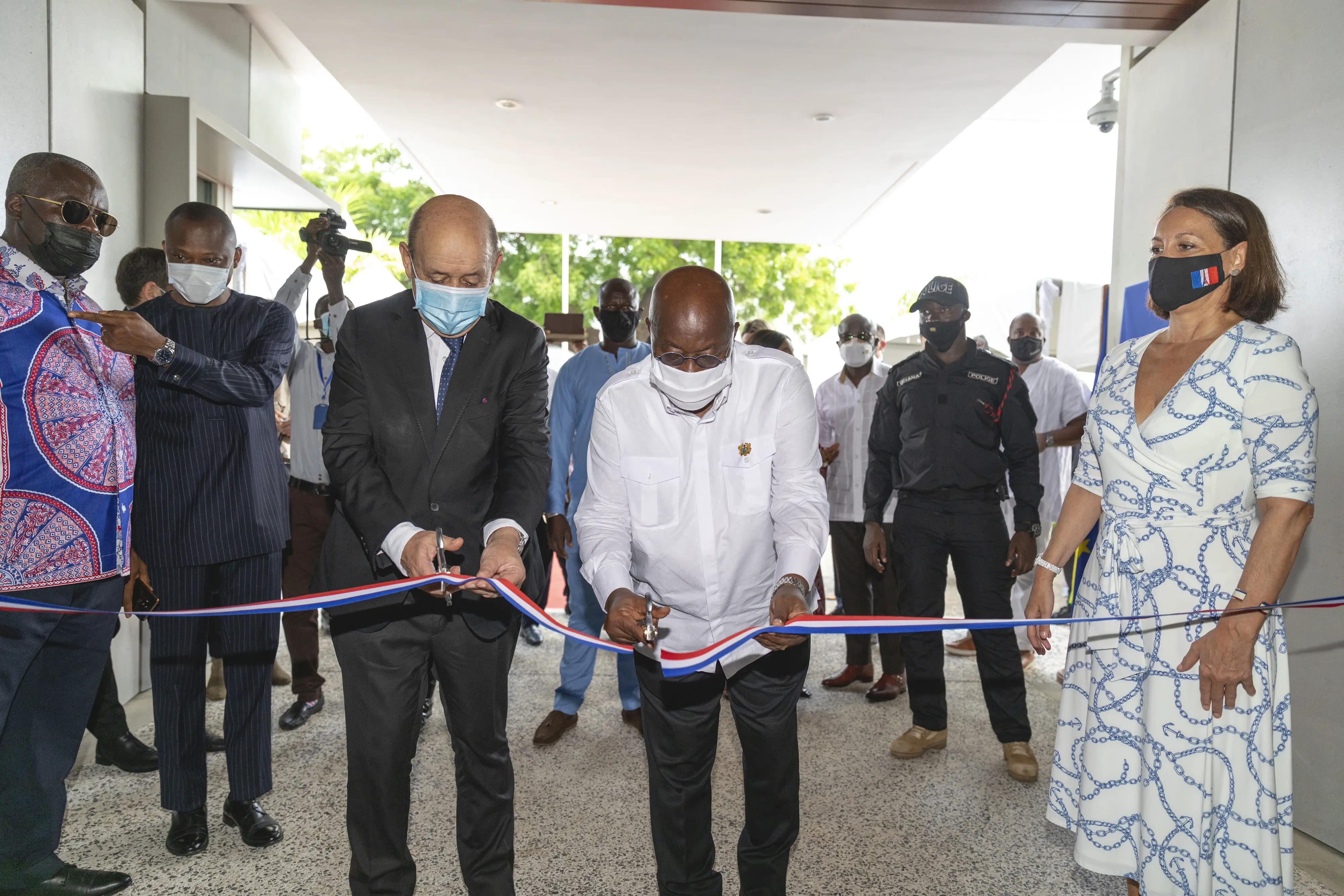 Ghana : l'ambassade de France à Accra inaugurée. © Hassan Bahsoun