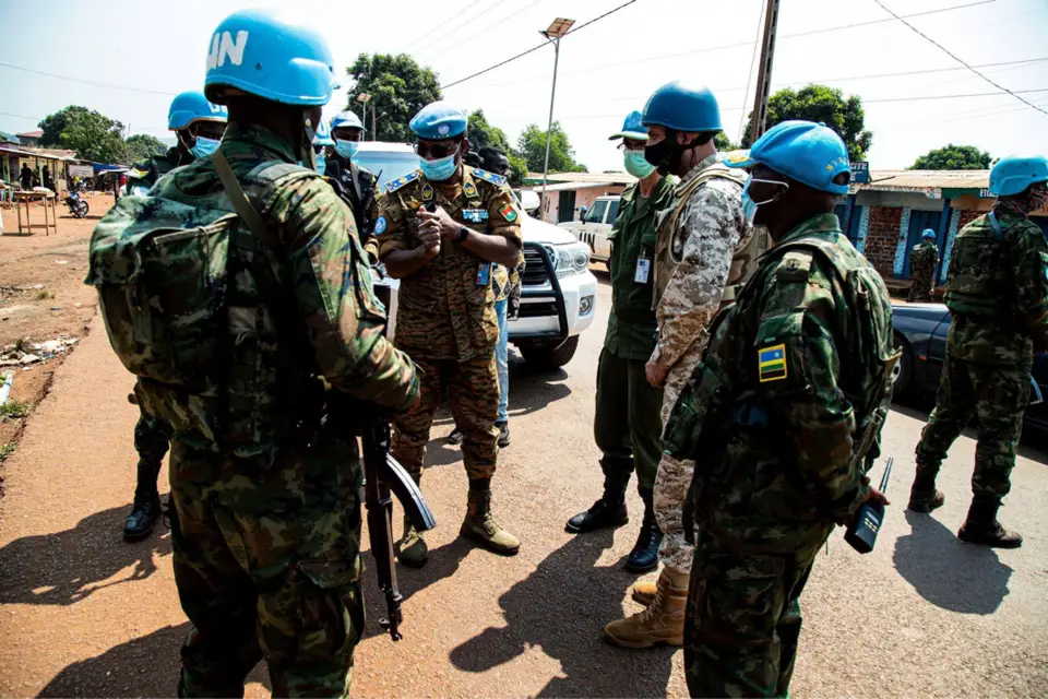 Des soldats de la MINUSCA en Centrafrique. Illustration © MINUSCA