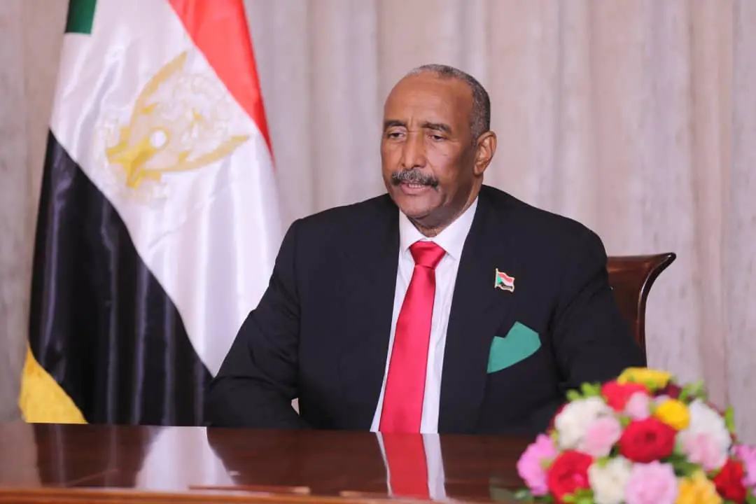 Le chef du Conseil de souveraineté de transition, le lieutenant-général, Abdul Fattah Al-Burhan. © SUNA