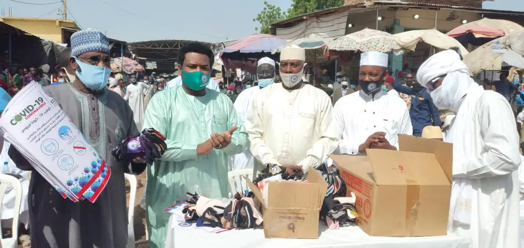 Tchad : la CCIAMA renforce la sensibilisation dans les marchés de N'Djamena. © Malick Mahamat/Alwihda Info