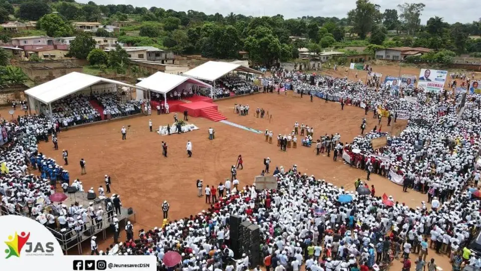 Le meeting du candidat Sassou à Ewo, dans la Cuvette-Ouest