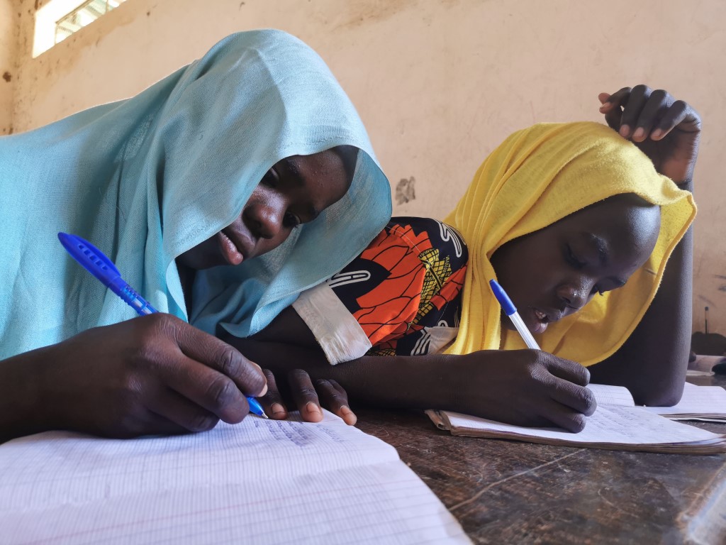Le Tchad et ses partenaires s'impliquent pour éliminer les barrières d'accès à l'éducation des filles. © WFP/Maria Gallar