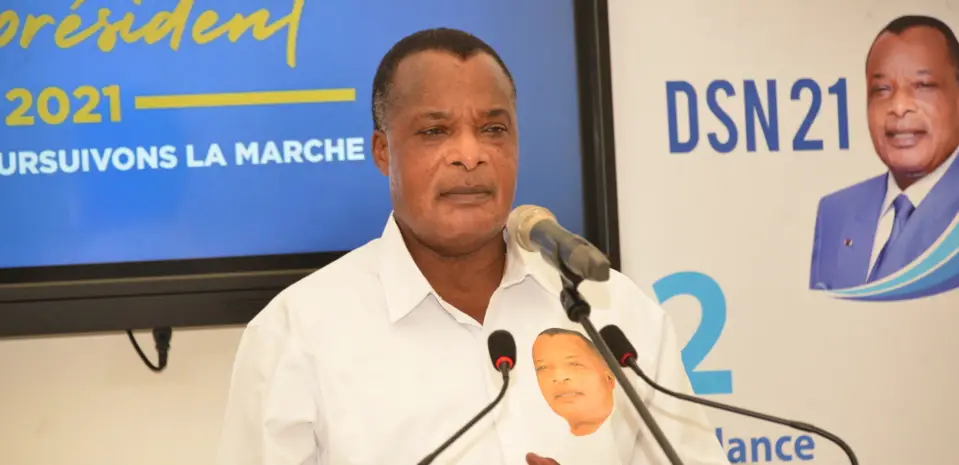 Sassou Guesso rendant hommage à Kolelas au cours de la conférence de presse