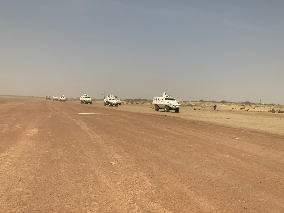 Un convoi de la MINUSMA. © MINUSMA