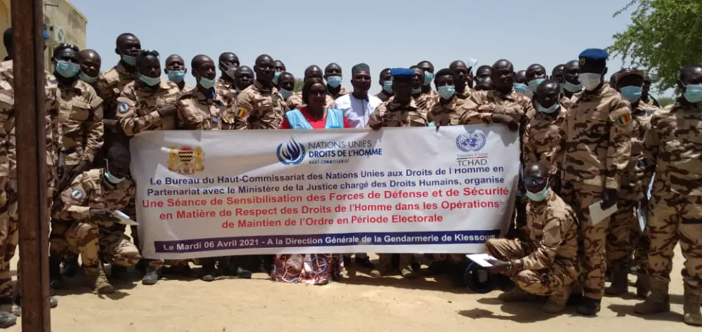 Tchad : le HCDH sensibilise les gendarmes sur le respect des droits de l'Homme