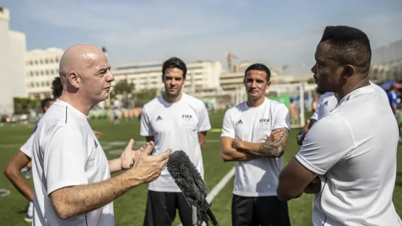 Infantino : "Le football va contribuer à nous rassembler". © FIFA
