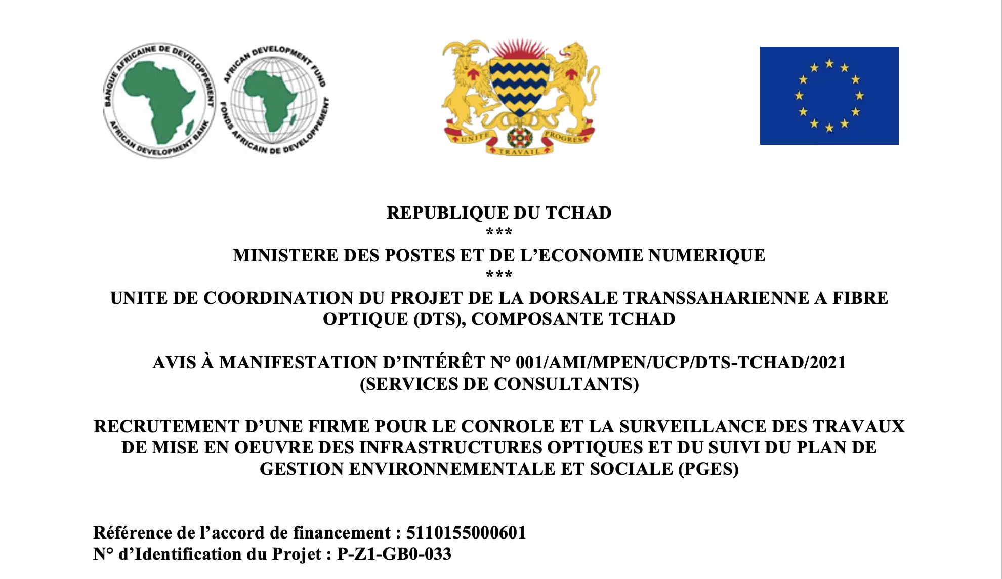 @Projet DTS-Tchad