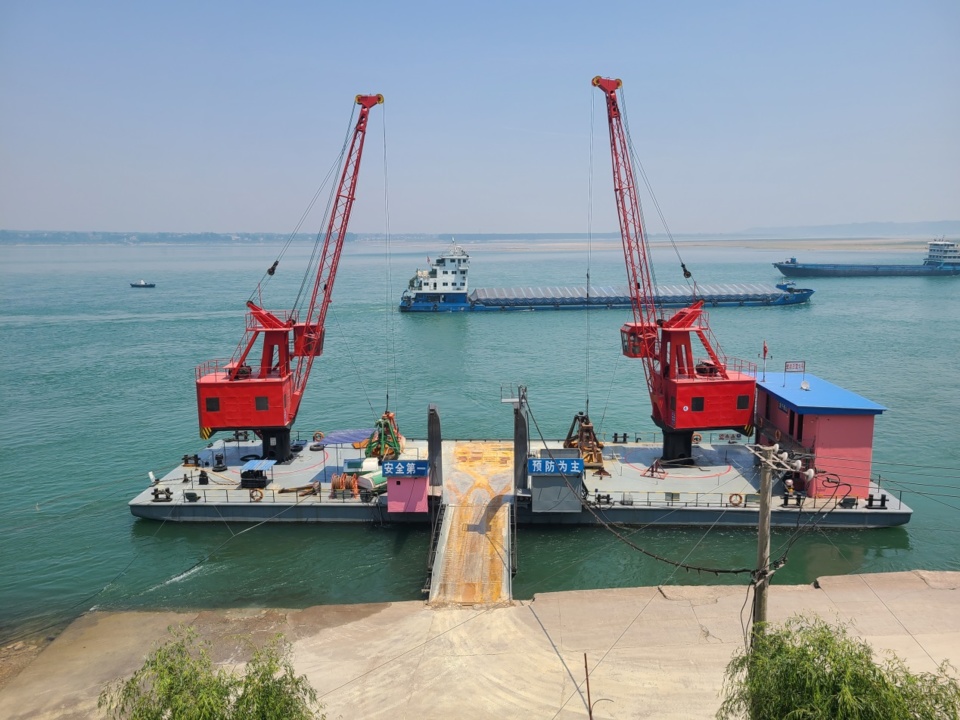 An anchorage ground along the Yichang section of the Yangtze River, central China’s Hubei province. (File photo)