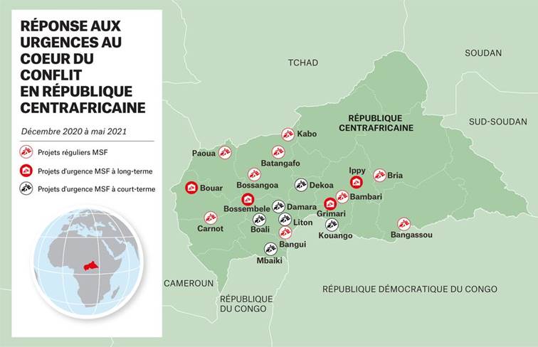 Centrafrique : Face à la violence, MSF apporte son secours