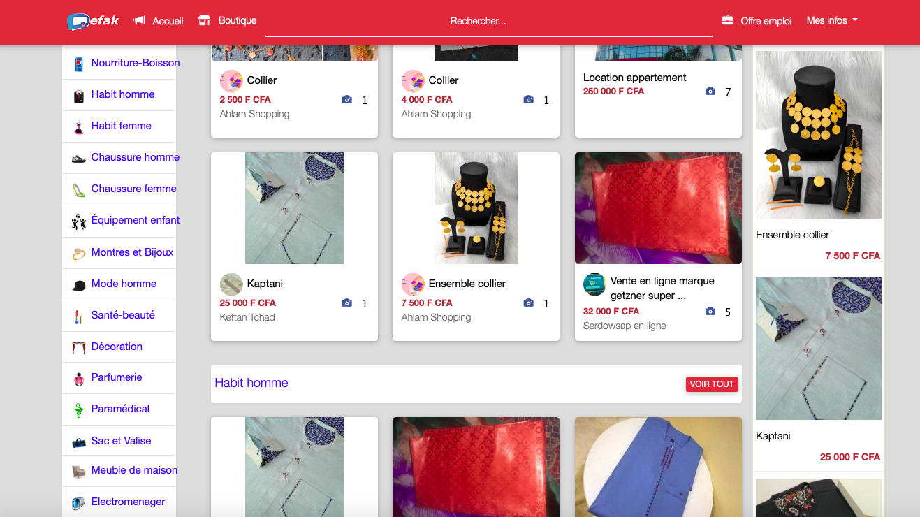 Tchad : des opportunités d'achat et de vente en ligne avec Qefak.com