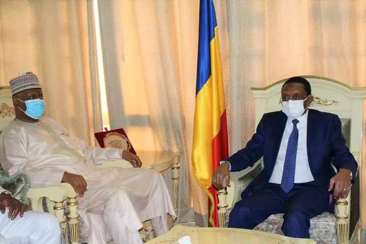 Tchad : en fin de mission, l'ambassadeur du Nigeria fait ses adieux. © Tchad Diplomatie