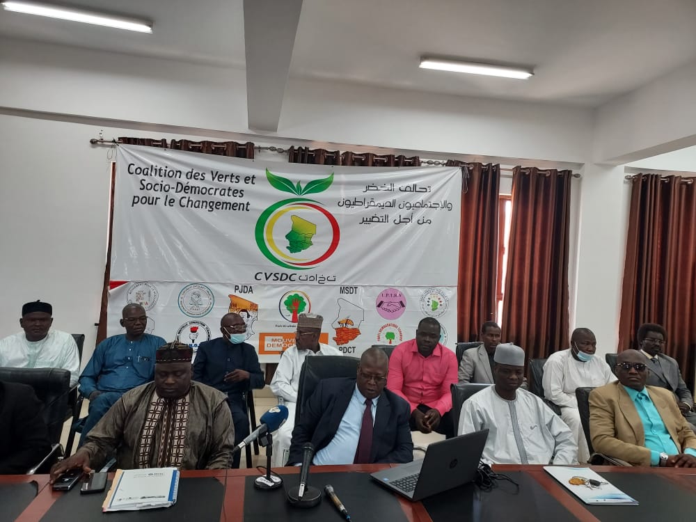 Tchad : des partis lancent la Coalition des verts et socio-démocrates pour le changement Tchad : des partis lancent la Coalition des verts et socio-démocrates pour le changement