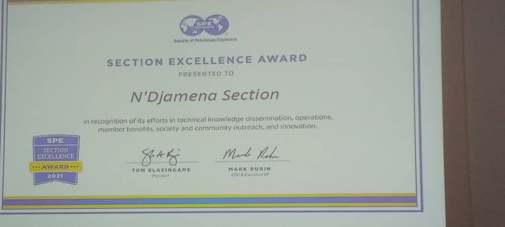 N'Djamena  : la section de Society of Petroleum Engineers célèbre son prix d'excellence