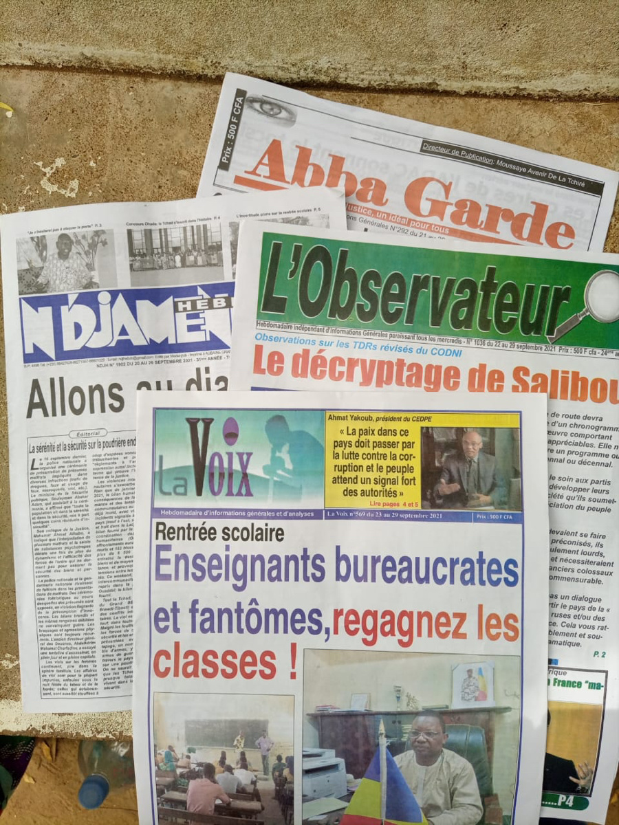 Tchad : la revue de presse de la semaine du 20 au 24 septembre 2021