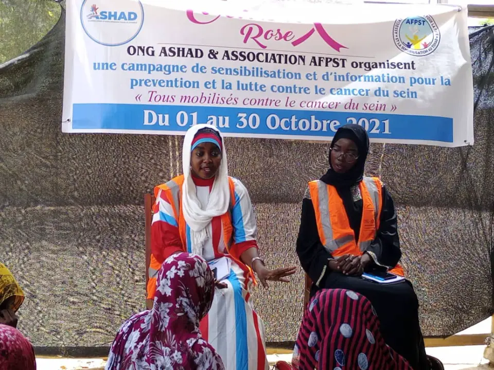 Tchad : l'ONG ASHAD et l'AFPST sensibilisent sur le cancer du sein. © Steve Djénonkar/Alwihda Info