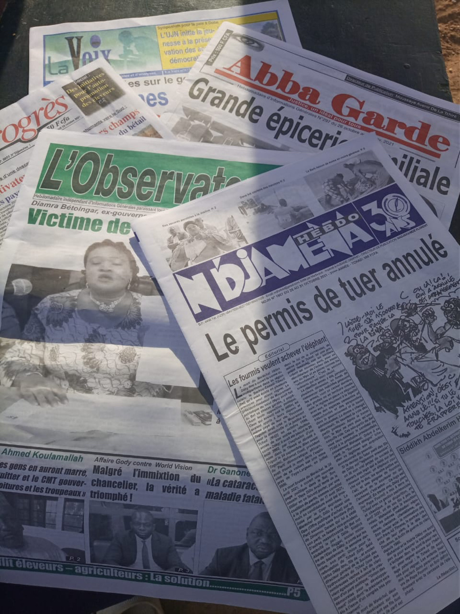 Tchad : la revue de la presse de la semaine 25 au 31 octobre 2021.