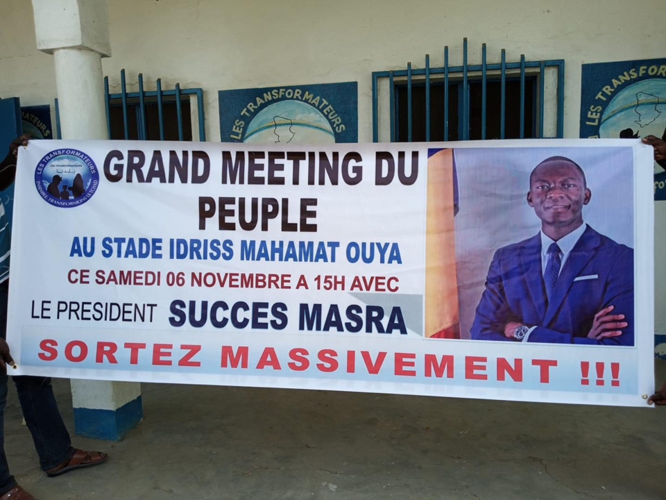 Tchad : Les Transformateurs brandissent la demande pour le meeting du 6 novembre Tchad : Les Transformateurs brandissent la demande pour le meeting du 6 novembre