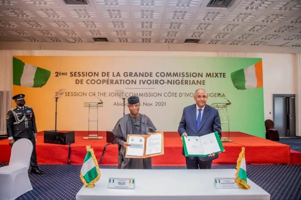 Coopération : la Côte d’Ivoire et le Nigeria signent 9 accords pour renforcer leurs relations. © PR/Côte d'Ivoire