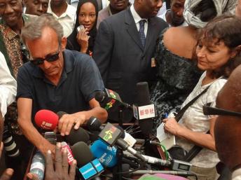 Claude Verlon et Ghislaine Dupont à Kidal au Mali, en juillet dernier. RFI