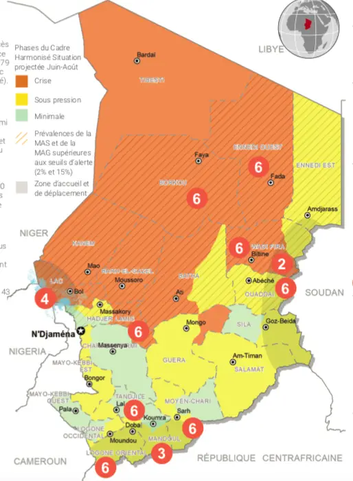 Tchad : 5,5 millions de personnes ont besoin d’aide humanitaire (OCHA)
