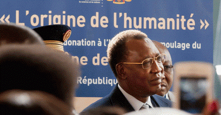 Idriss Déby à l'UNESCO lors de sa dernière visite en France. Crédit photo : Sources