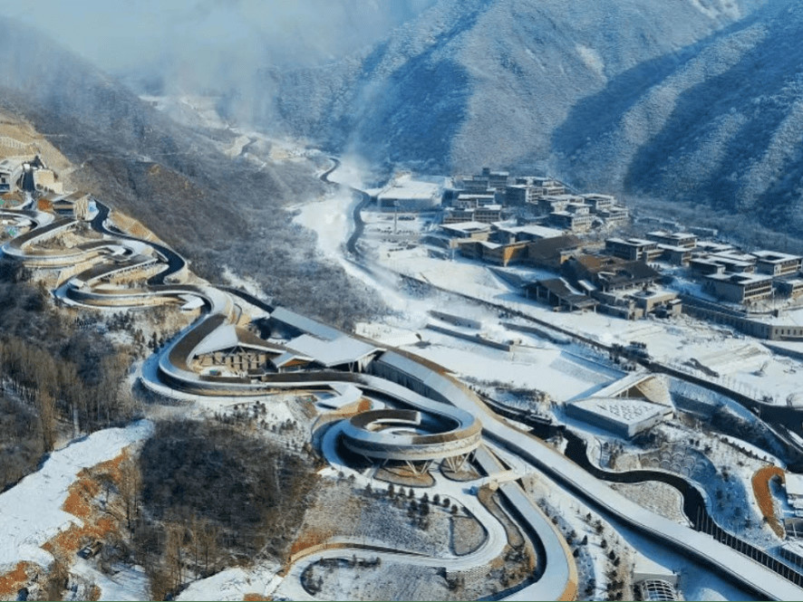 Photo shows the Winter Olympic Village for Beijing 2022 in Yanqing district of Beijing. (Photo/Beijing Daily)