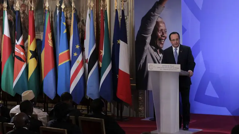 François Hollande lors du sommet France-Afrique, la semaine dernière à Paris. Crédit photo : Sébastien Soriano/Le Figaro