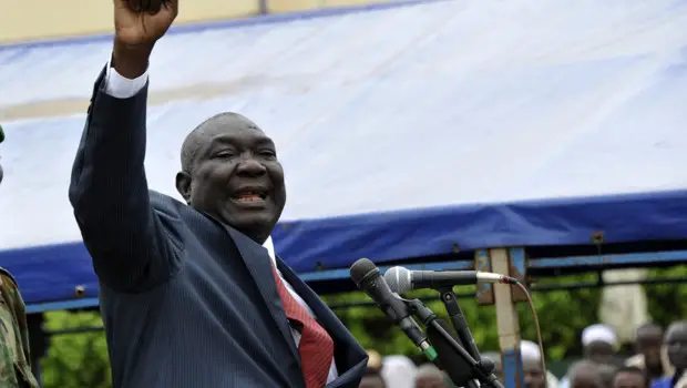 Michel Djotodia, qui a pris le pouvoir le 24 mars en Centrafrique au terme de l'offensive éclair des rebelles du Séléka. / Crédits : SIA KAMBOU / AFP