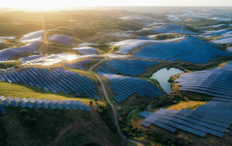 A 219-megawatt large-scale photovoltaic power station in a suburb of Alcoutim in south Portugal, constructed by China Triumph International Engineering Co., Ltd. (CTIEC), is completed in October 2021. CTIEC was the engineering, procurement and construction (EPC) contractor of the project. (Photo/Courtesy of CTIEC)