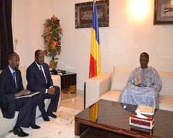 Tchad-RCA : Les ministres centrafricain Abakar Sabone et Attéib Mahamat Yacoub reçus par le Président Idriss Déby.