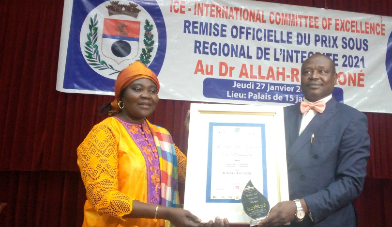 Tchad : Dr. Allah-Ridy Kone, lauréat du prix sous-régional de l'intégrité 2021 de l'ICE