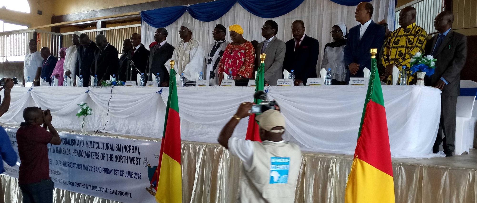 Les membres de la CNPBM sur le terrain.