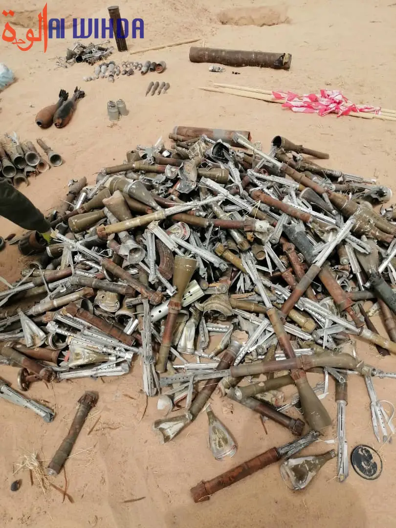 Tchad : le Nord Kanem dépollué, 3245 roquettes et munitions récupérées