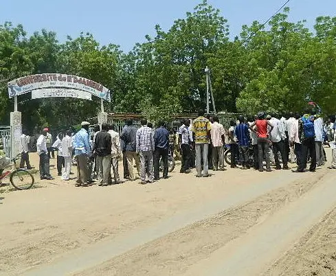 Une marche d'étudiants stoppé par la police. Tchad. Photo : © journaldutchad.com