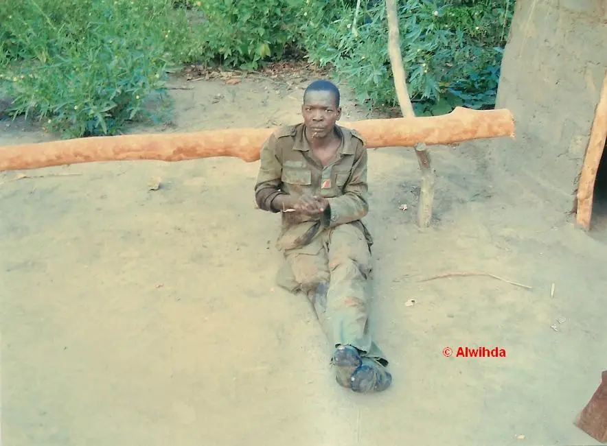 Un prisonnier de l'armée centrafricaine au main des rebelles du FDPC/ex-Séléka. © Alwihda Info