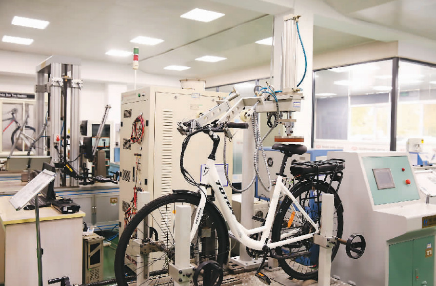 A bike manufactured by Chinese enterprise Tianjin Golden Wheel Group. (Photo provided by Tianjin Golden Wheel Group) A bike manufactured by Chinese enterprise Tianjin Golden Wheel Group. (Photo provided by Tianjin Golden Wheel Group)