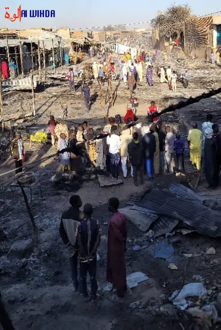 Tchad : importants dégâts au marché d'Abéché suite à un incendie