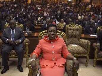 Catherine Panza-Panza est désormais officiellement présidente de la Centrafrique. REUTERS/Siegfried Modola.