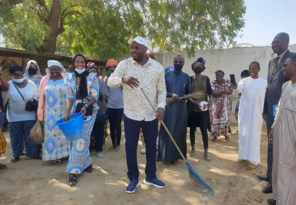 SENAFET au Tchad : mobilisation pour la salubrité au ministère de la Fonction publique