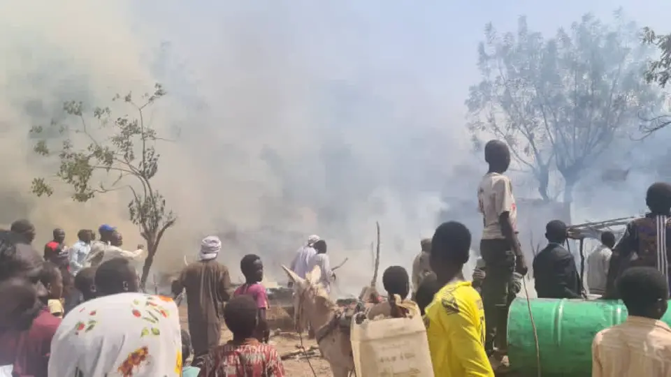 Tchad : un incendie d'origine inconnue fait des ravages dans un camp de réfugiés au Sila