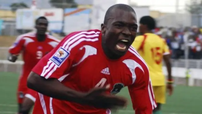Un joueur du Malawi célèbre la victoire après un score 6-2 contre le Tchad. Crédit photo : Sources