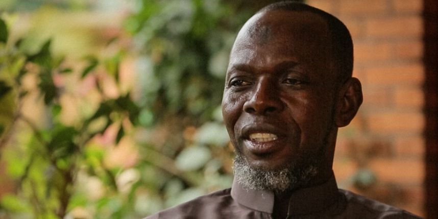 L'imam Kobine, président de la communauté islamique de Centrafrique. Photo : Thomas Vampouille / Metronews