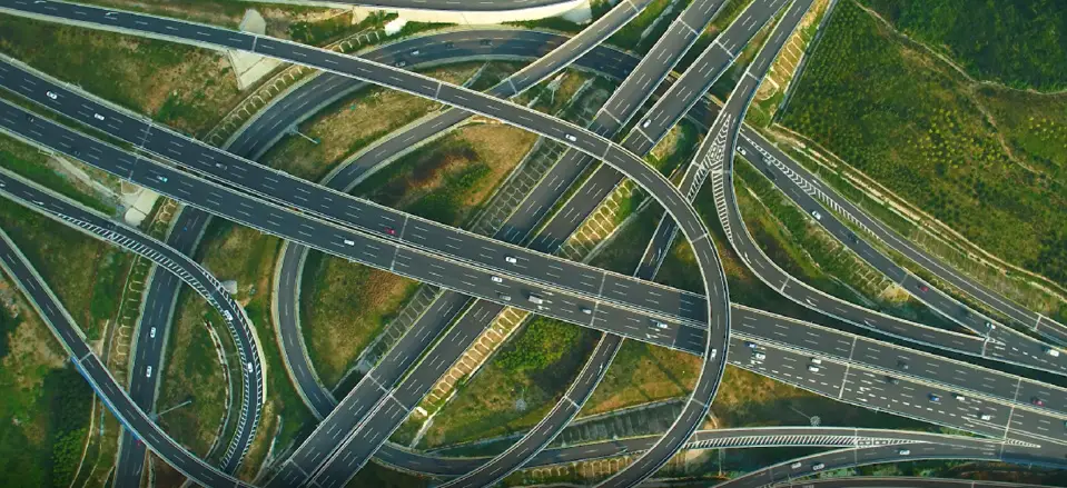 Photo shows a bird’s-eye view of Beijing-Taipei expressway, a smart expressway that is expected to link Beijing and Taipei, southeast China’s Taiwan, upon completion. (Photo/Courtesy of Shandong Hi-Speed Group)